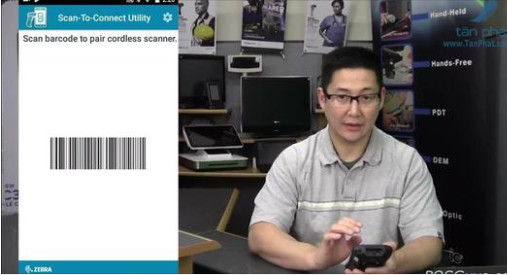 Máy Quét Mã Vạch Zebra Kết Nối Điện Thoại Android, Sumsung, Iphone, Máy Tính