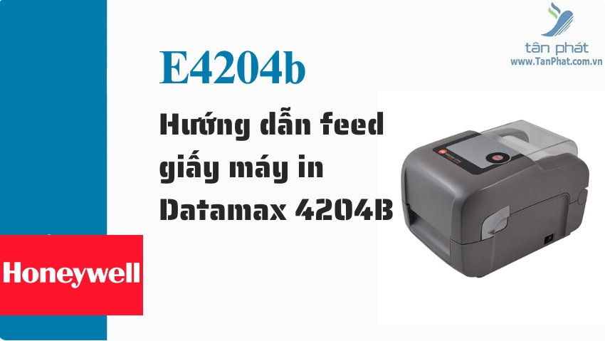 Hướng dẫn feed giấy máy in Datamax 4204B