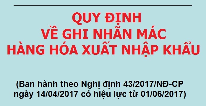 Nghị định 43/2017/NĐ-CP