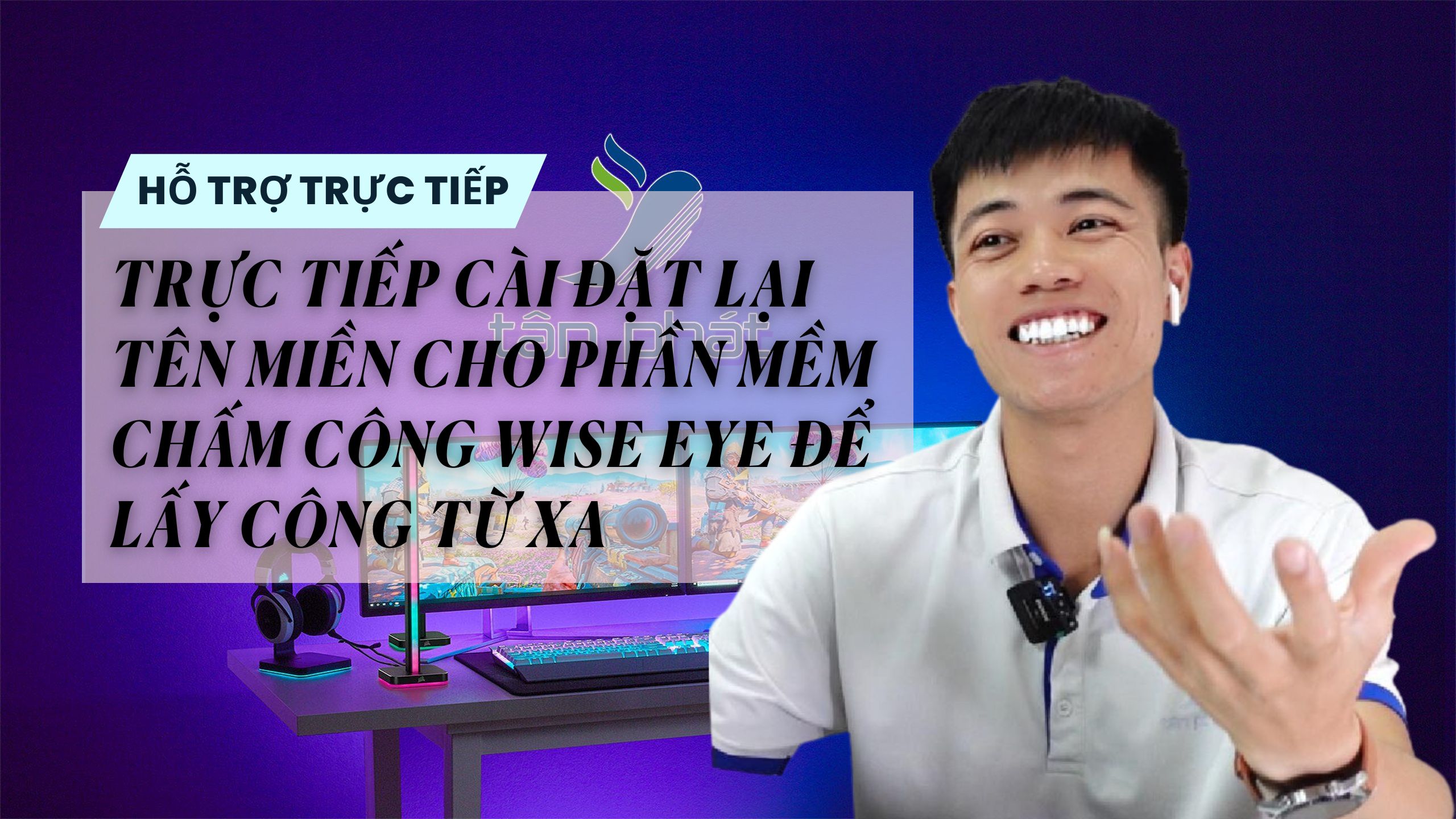 TRỰC TIẾP CÀI ĐẶT LẠI TÊN MIỀN CHO PHẦN MỀM CHẤM CÔNG WISE EYE ĐỂ LẤY CÔNG TỪ XA