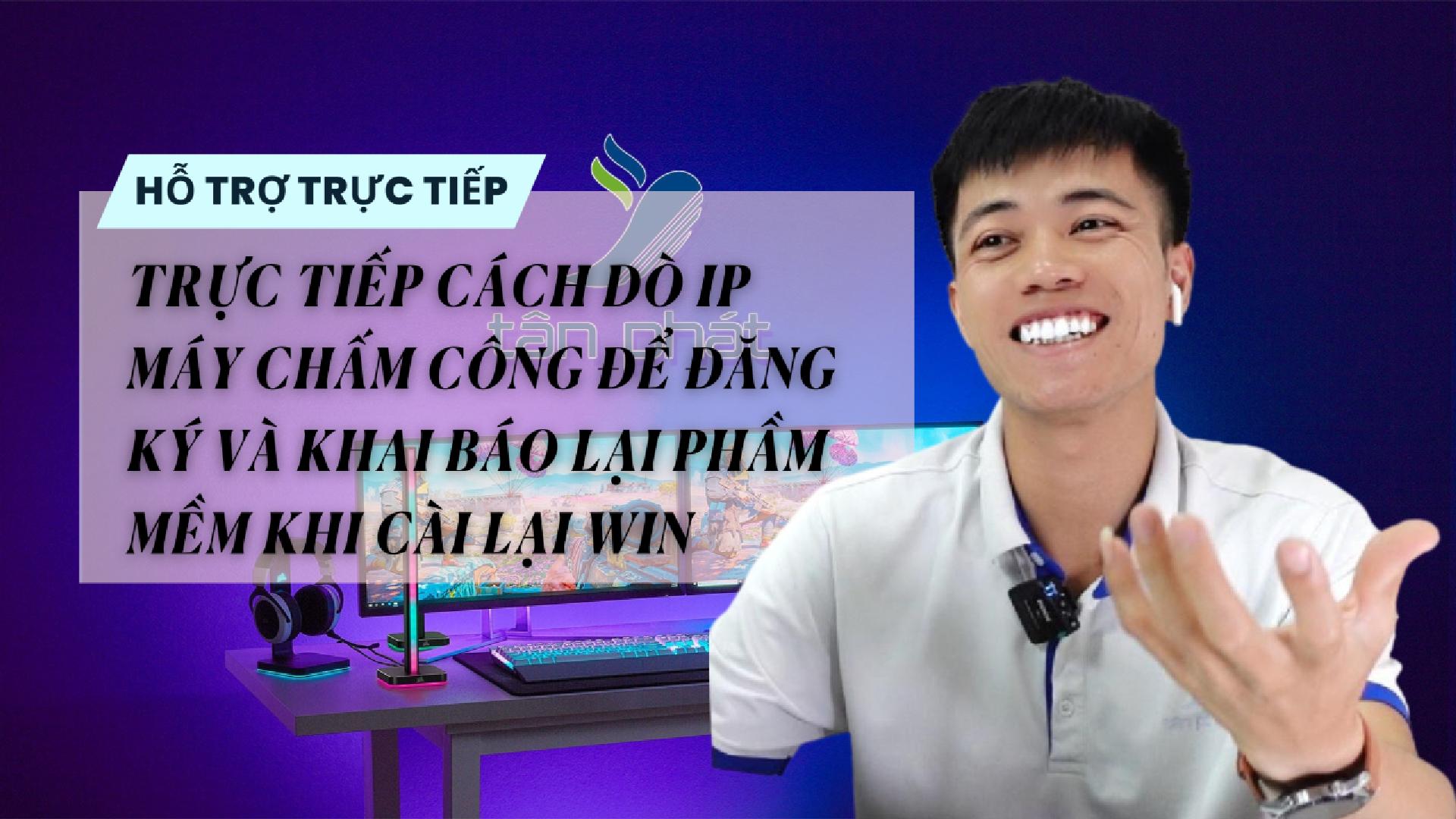 TRỰC TIẾP CÁCH DÒ IP MÁY CHẤM CÔNG ĐỂ ĐĂNG KÝ VÀ KHAI BÁO LẠI PHẦN MỀM KHI CÀI LẠI WIN