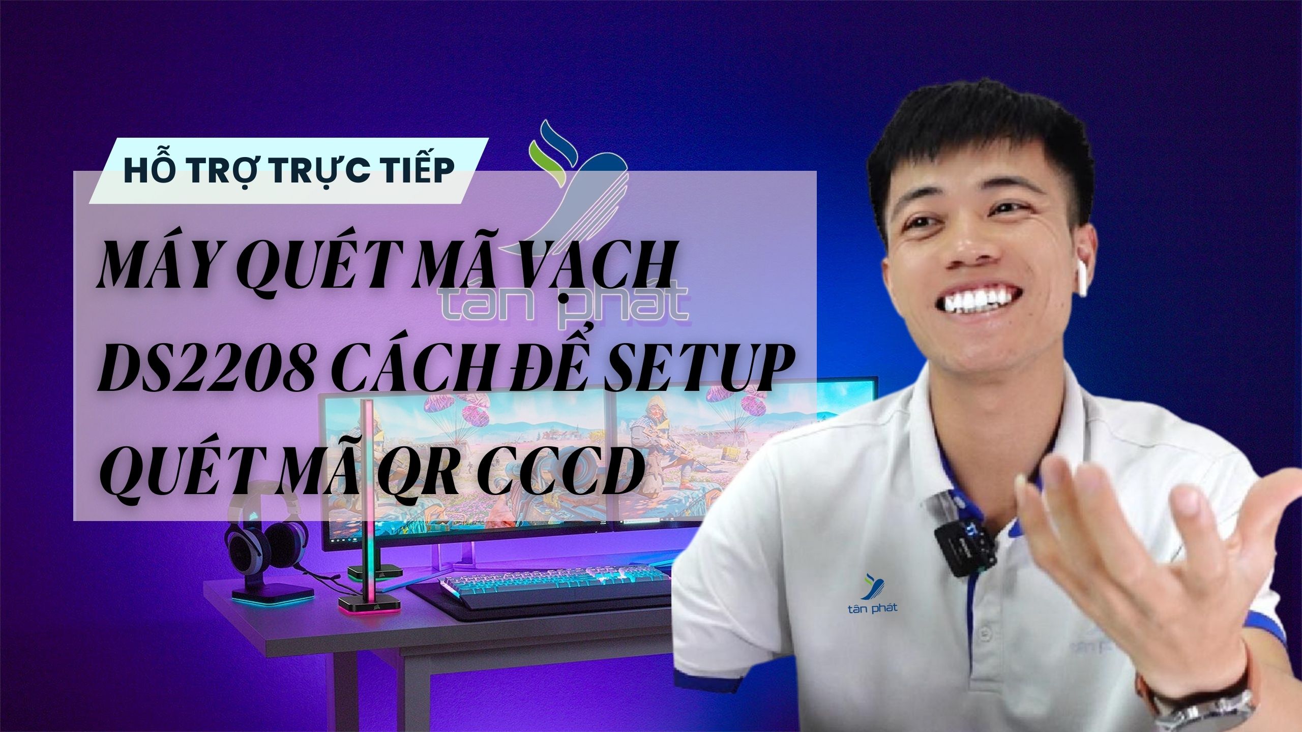TRỰC TIẾP MÁY QUÉT MÃ VẠCH DS2208 CÁCH ĐỂ SETUP QUÉT MÃ QR CCCD