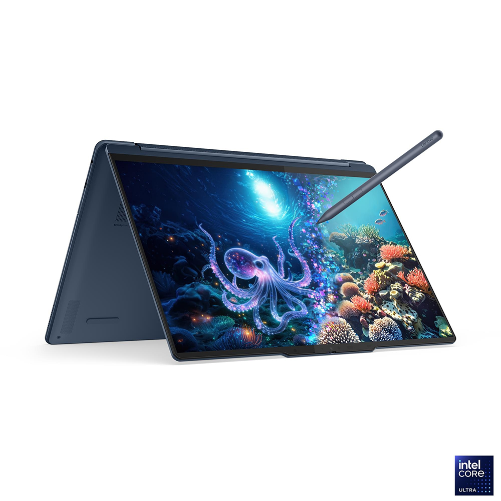 Laptop Lenovo Yoga 9 2-in-1 14ILL10 83LC002LVN OLED (Ultra 7 258V/ 32GB/ 1TB SSD/ 14 inch 4K WQUXGA Touch/ Win 11/ Office/ Vỏ nhôm/ USB-C + Bao da/ Pen/ 3Y)