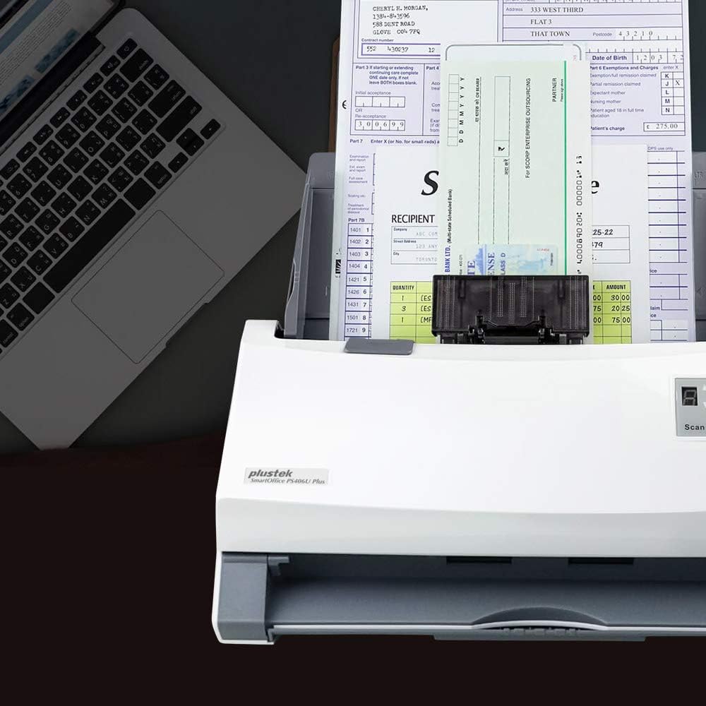 Máy Scan Plustek SmartOffice PS406U Plus (A3/A4/ Đảo mặt/ ADF/ USB)