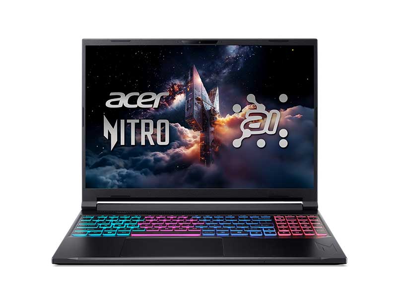 Laptop Acer Gaming Nitro V 16 ProPanel ANV16S-61-R0B8 NH.QXQSV.001 (Ryzen 5 340 | RTX 5050  16GB | 512GB | 16inch FHD 180Hz | Win 11 | Đen)