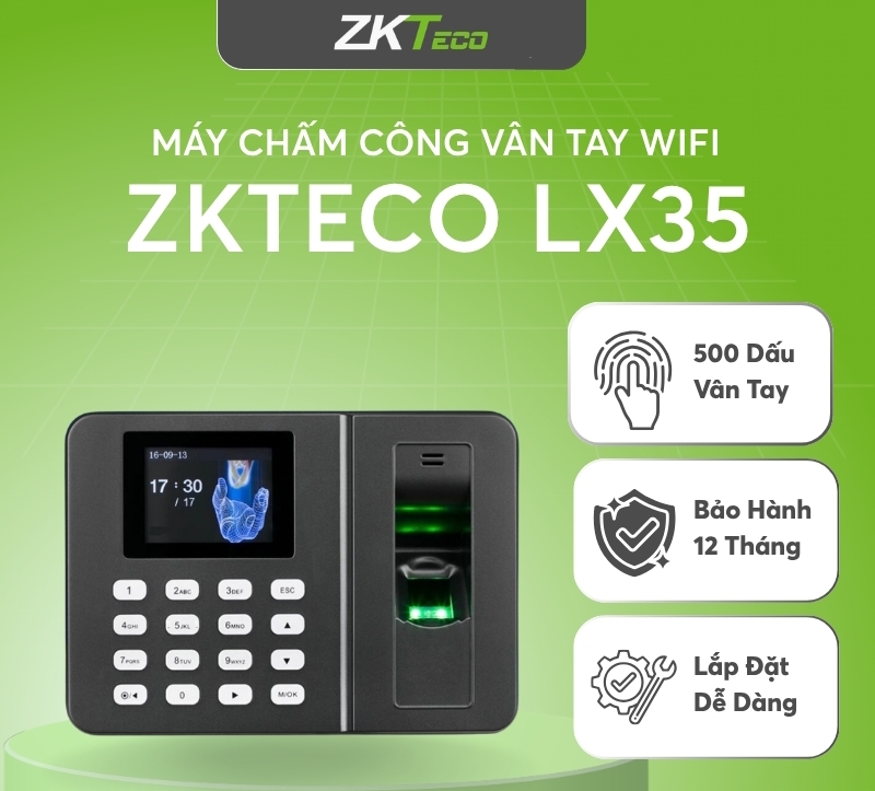 Máy chấm công vân tay ZKteco LX35
