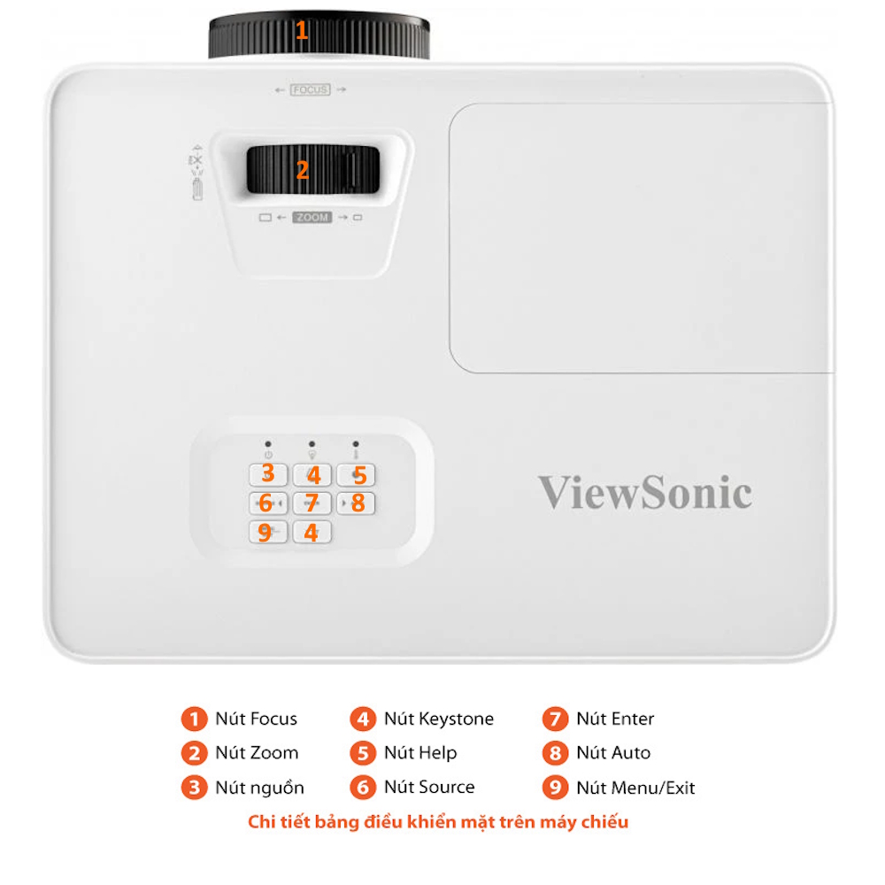 Máy chiếu Viewsonic PX704HD (DLP/ 4000 Ansi Lumens/ Full HD)