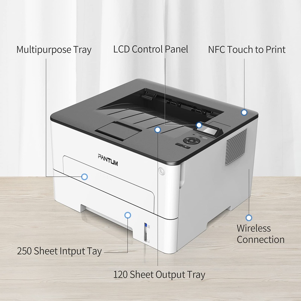 Máy in laser trắng đen Pantum P3302DW (A4/A5/ In/ Đảo mặt/ USB/ WiFi)