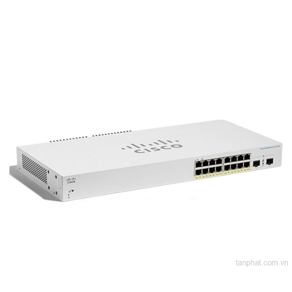 Thiết bị chuyển mạch Cisco Business CBS220-16T-2G-EU 16 cổng Gigabit, 2 cổng SFP