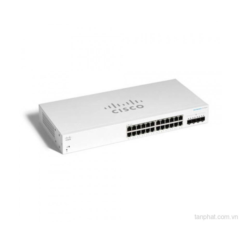 Thiết bị chuyển mạch Cisco Business CBS220-24T-4X-EU 24 cổng Gigabit, 4 cổng SFP+ 10G