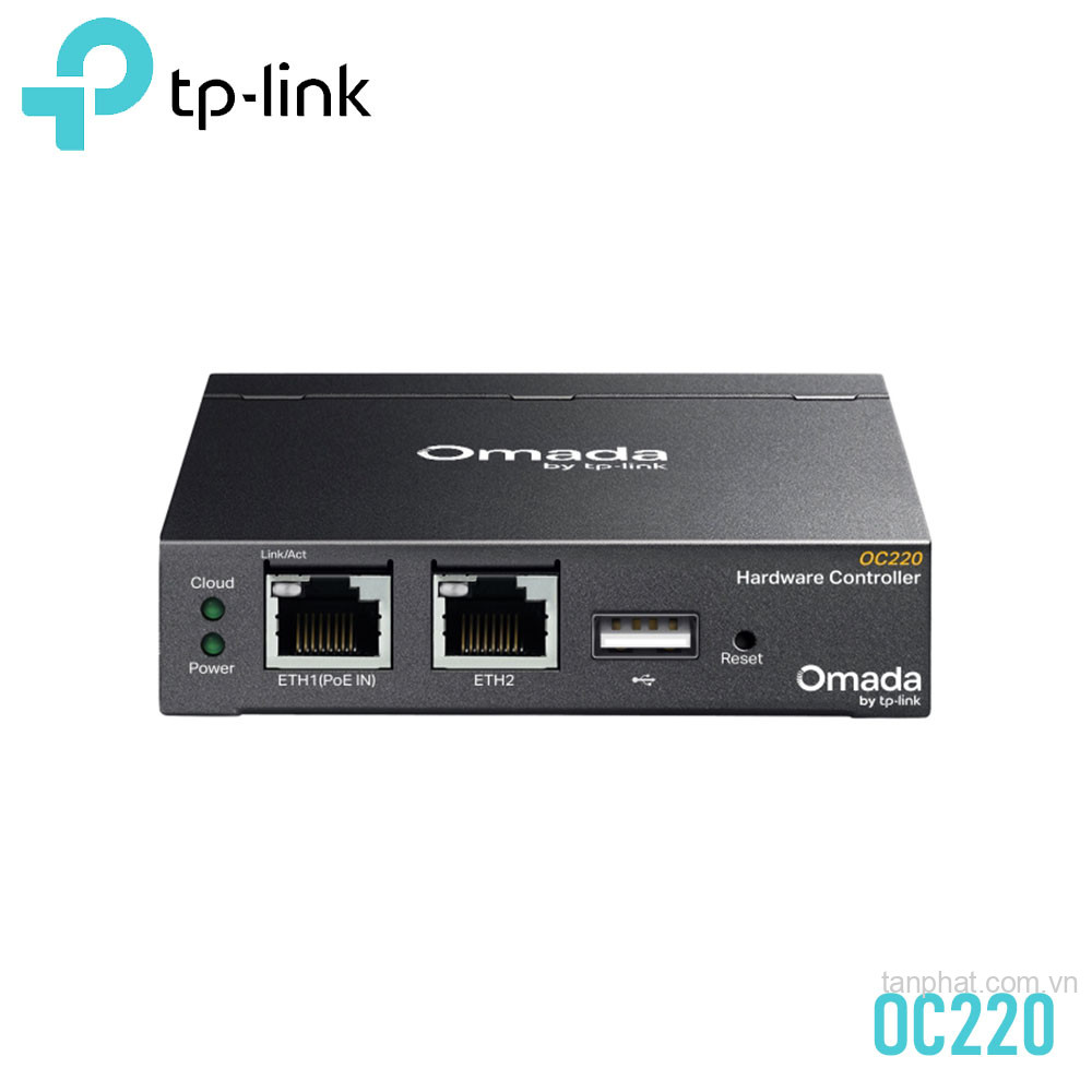 Bộ diều khiển Omada TP-Link OC220, 2 cổng Gigabit, hỗ trợ PoE