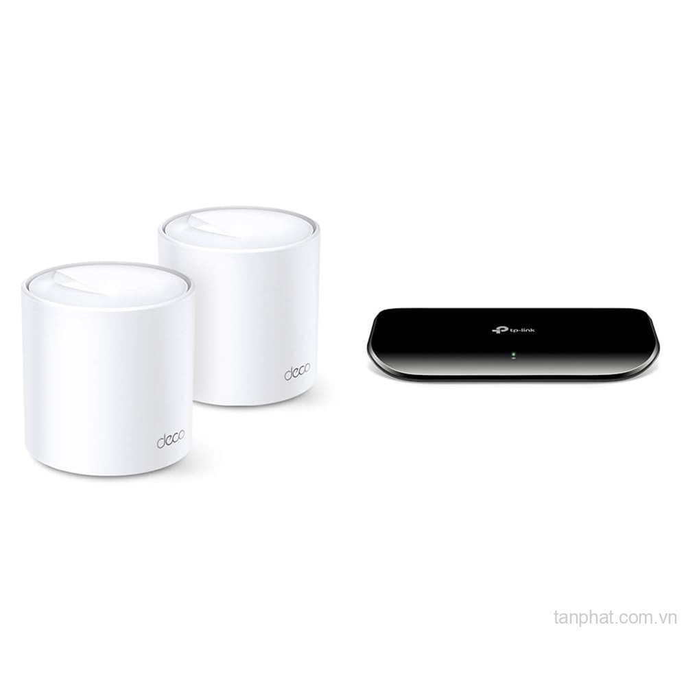 Bộ phát WiFi mesh 6 TP-Link Deco X20 AX1800, 2 cổng Gigabit, 150 thiết bị (2-pack)