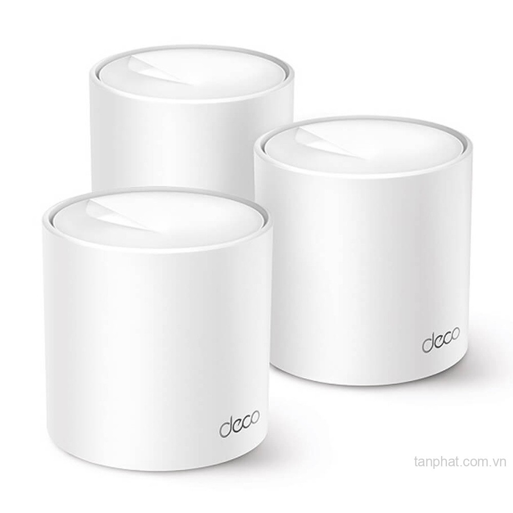 Bộ phát WiFi mesh 6 TP-Link Deco X10 AX1500, 2 cổng Gigabit, 120 thiết bị (3-pack)