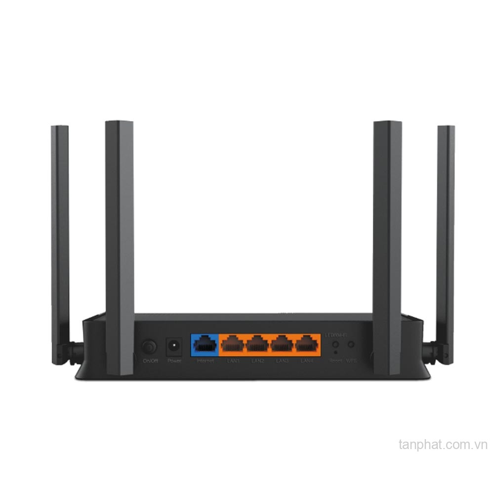 Bộ phát WiFi 7 TP-Link Archer BE220 BE3600 dual-band, 5 cổng Gigabit, 4 ăng-ten, EasyMesh