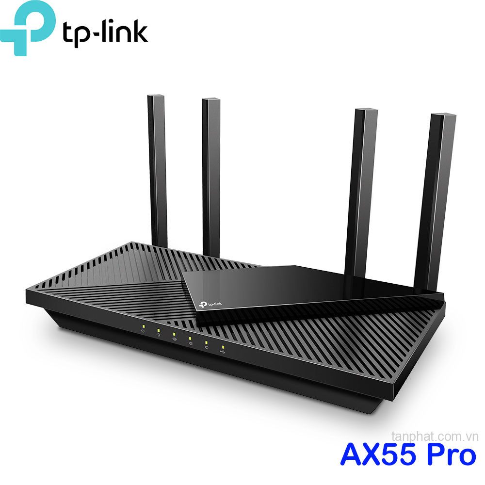 Bộ phát WiFi 6 TP-Link Archer AX55 Pro AX3000 dual-band, 2 cổng 2.5Gbps, 3 cổng Gigabit, 4 ăng-ten, EasyMesh