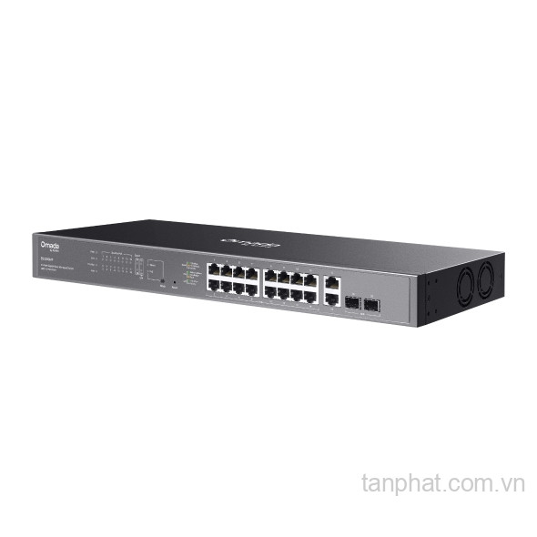 Switch PoE+ TP-Link Omada ES220GMP 20 cổng Gigabit, 16 cổng PoE+, 2 cổng SFP
