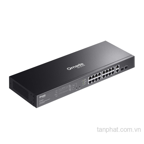Switch PoE+ TP-Link Omada ES220GMP 20 cổng Gigabit, 16 cổng PoE+, 2 cổng SFP