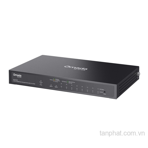 Switch PoE+ TP-Link Omada ES210GMP 10 cổng Gigabit, 8 cổng PoE+, 1 cổng combo SFP/RJ45