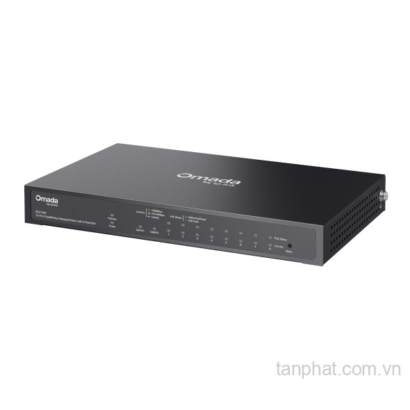 Switch PoE+ TP-Link Omada ES210GP 10 cổng Gigabit, 8 cổng PoE+, 1 cổng combo SFP/RJ45