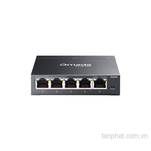 Switch Gigabit TP-Link Omada ES205G 5 cổng, quản lý cloud, không quạt