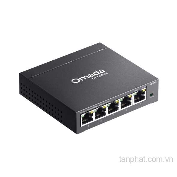 Switch Gigabit TP-Link Omada ES205G 5 cổng, quản lý cloud, không quạt