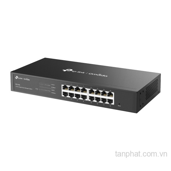 Switch Gigabit TP-Link Omada ES216G 16 cổng, quản lý cloud, không quạt