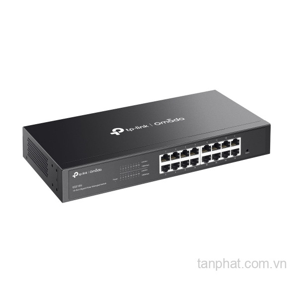 Switch Gigabit TP-Link Omada ES216G 16 cổng, quản lý cloud, không quạt