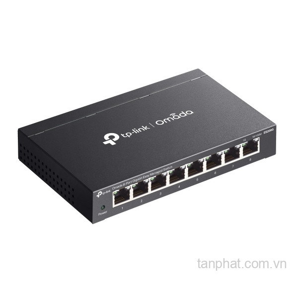 Switch Gigabit TP-Link Omada ES208G 8 cổng, quản lý cloud, không quạt