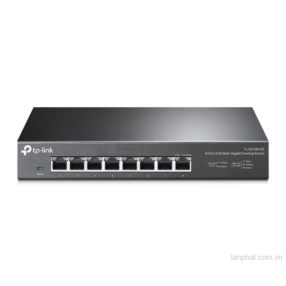 Switch TP-Link TL-SG108-M2 (2.5G (2500Mbps)/ 8 cổng/ vỏ kim loại)