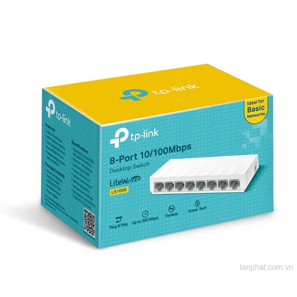 Switch TP-Link LS1008 (10/100Mbps/ 8 cổng/ vỏ nhựa)