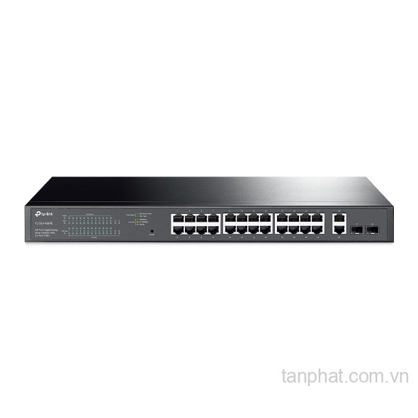 Switch TP-Link TL-SG1428PE (Gigabit (1000Mbps)/ 28 cổng/ 24 cổng PoE+/ 2 cổng SFP/ công suất PoE 250W/ Easy Smart)