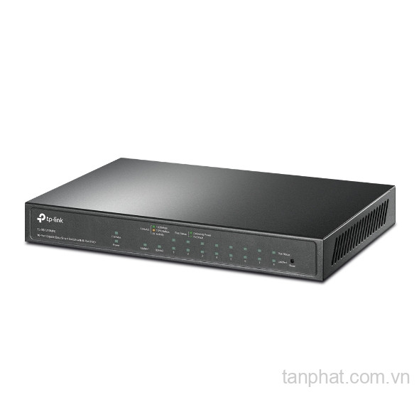 Switch TP-Link TL-SG1210MPE (Gigabit (1000Mbps)/ 10 cổng/ 8 cổng PoE+/ 1 cổng combo SFP/RJ45/ công suất PoE 123W/ Easy Smart)