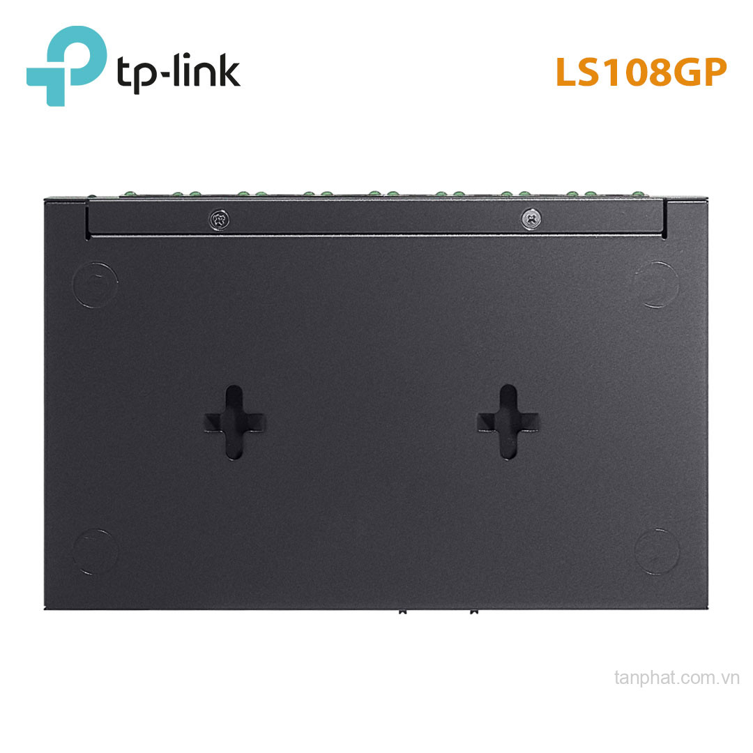 Switch TP-Link LS108GP (Gigabit (1000Mbps)/ 8 cổng PoE+/ công suất PoE 62W/ vỏ kim loại)