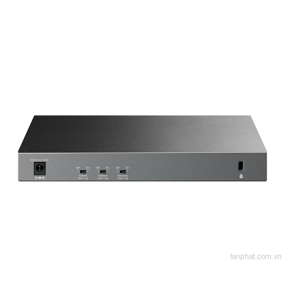 Switch TP-Link LS1210P (10/100Mbps/ 10 cổng/ 8 cổng PoE+/ 2 cổng Gigabit/ công suất PoE 96W/ vỏ kim loại)
