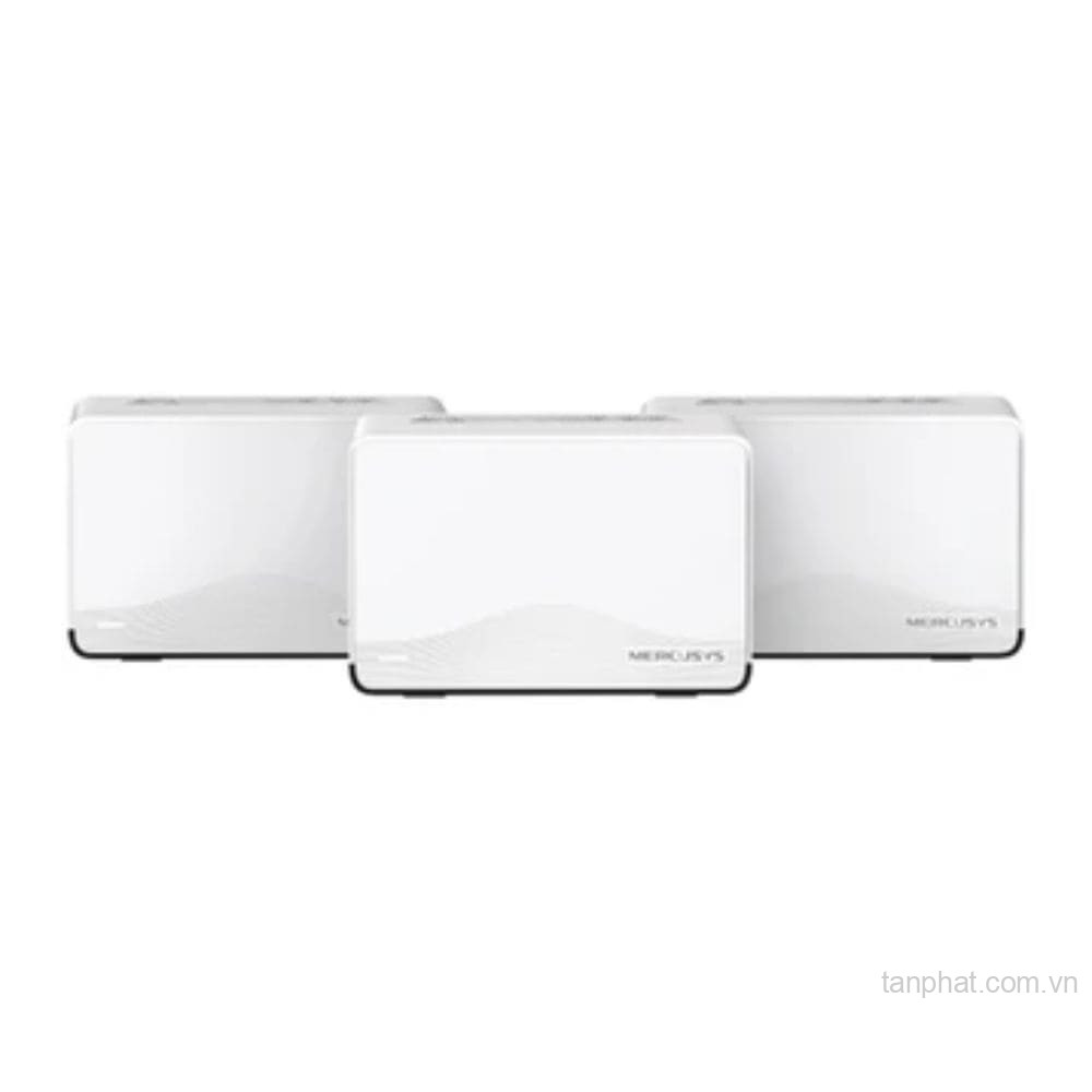 Bộ phát WiFi mesh 7 Mercusys Halo H27BE BE3600, 1 cổng 2.5Gbps, 2 cổng Gigabit, 150 thiết bị (3-pack)