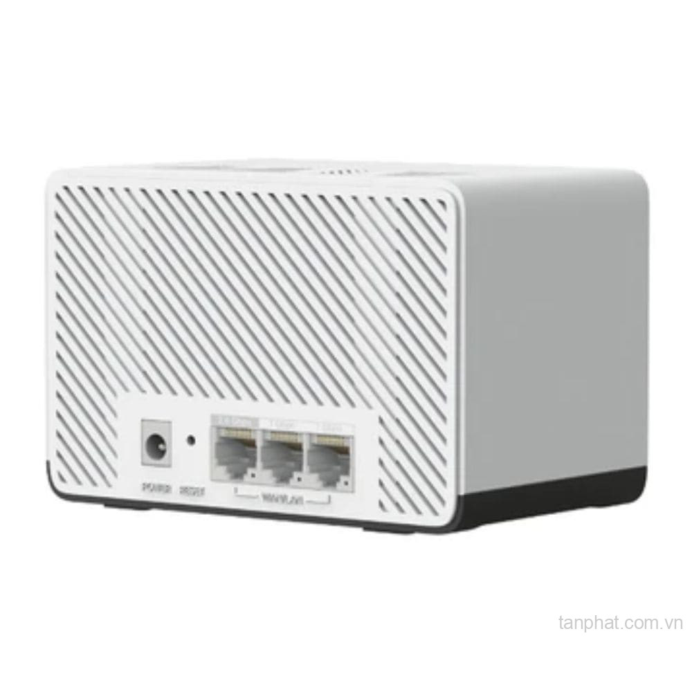 Bộ phát WiFi mesh 7 Mercusys Halo H27BE BE3600, 1 cổng 2.5Gbps, 2 cổng Gigabit, 150 thiết bị (3-pack)