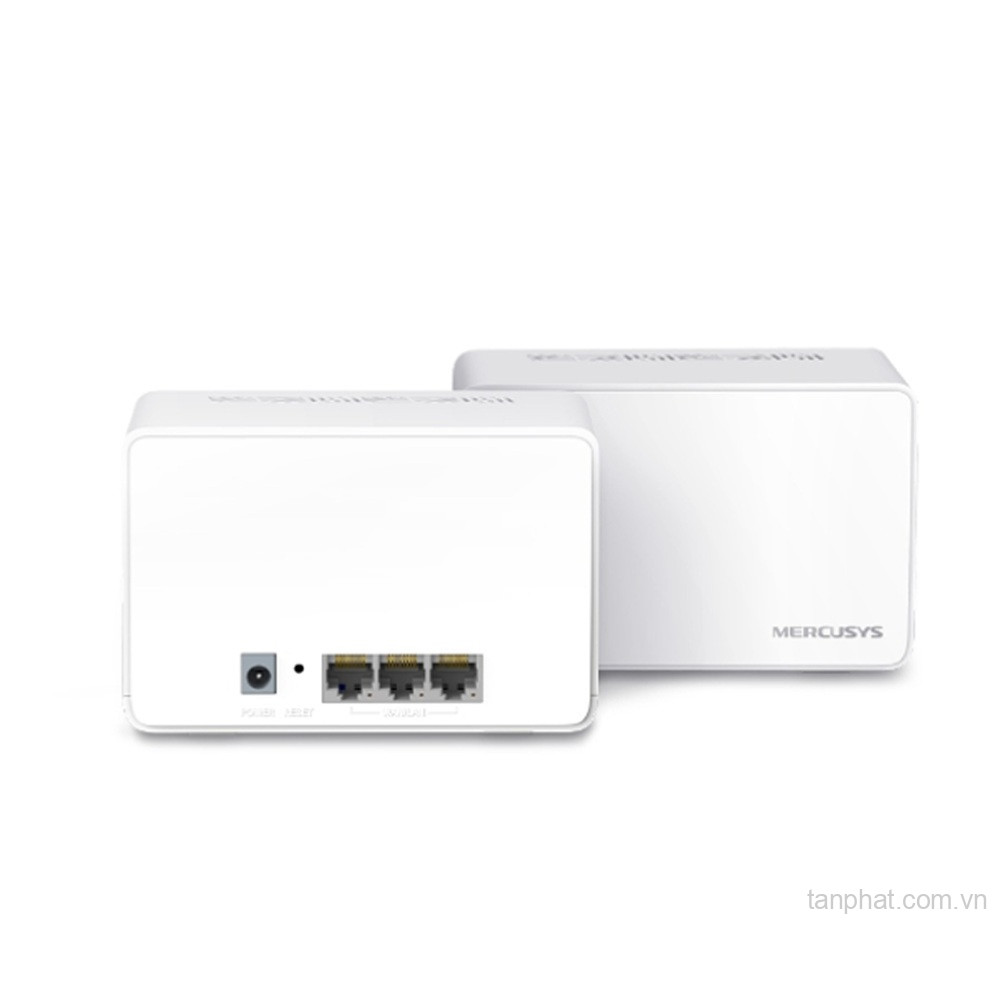 Bộ phát WiFi mesh 6 Mercusys Halo H80X AX3000, 3 cổng Gigabit, 150+ thiết bị (2-pack)
