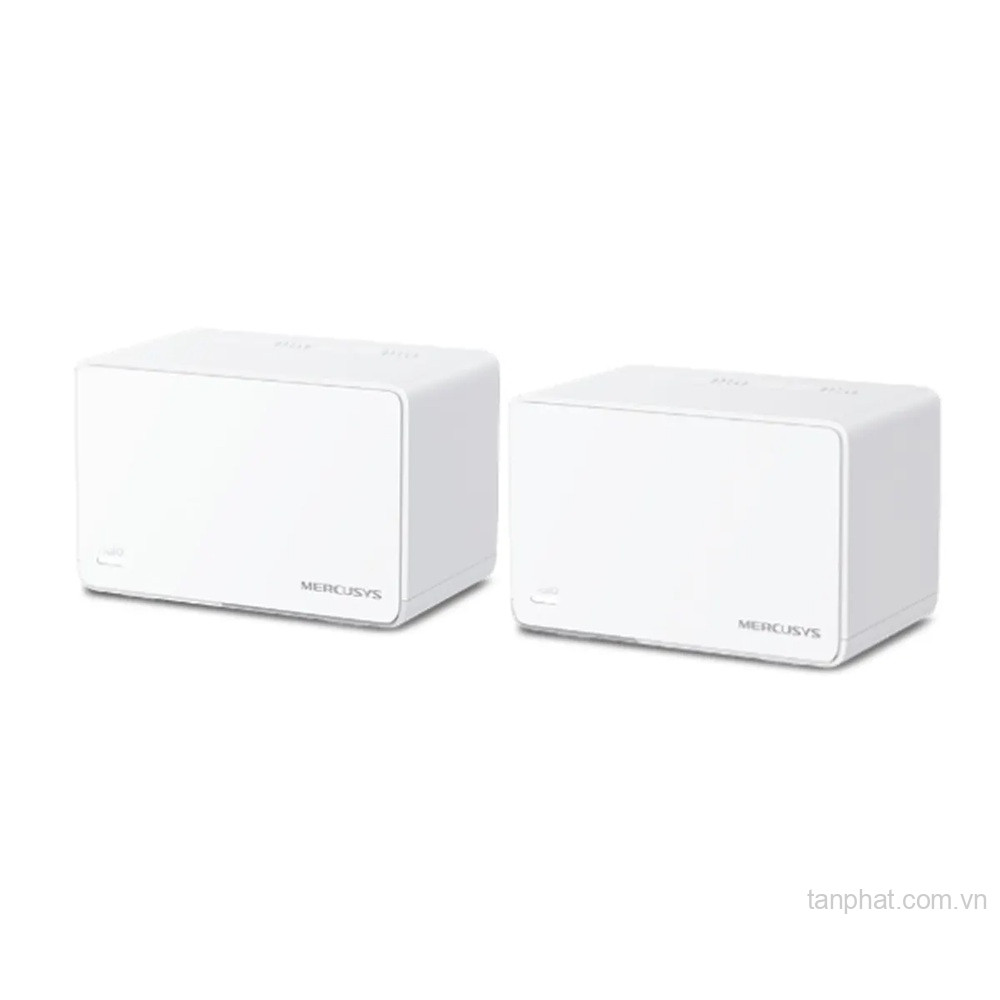Bộ phát WiFi mesh 6 Mercusys Halo H80X AX3000, 3 cổng Gigabit, 150+ thiết bị (2-pack)