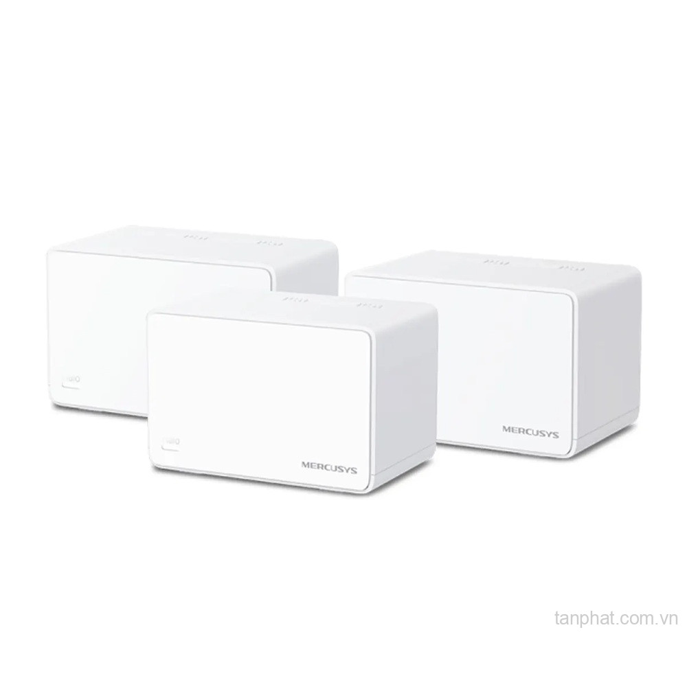 Bộ phát WiFi mesh 6 Mercusys Halo H80X AX3000, 3 cổng Gigabit, 150+ thiết bị (3-pack)