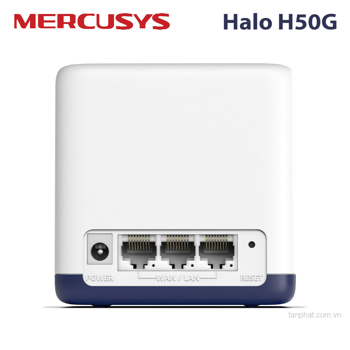 Bộ phát WiFi mesh 5 Mercusys Halo H50G AC1900, 3 cổng Gigabit, 100 thiết bị (2-pack)
