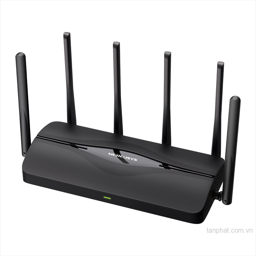 Bộ phát WiFi 7 Mercusys MR37BE BE6500 dual-band, 2 cổng 2.5Gbps, 2 cổng Gigabit, 6 ăng-ten, EasyMesh
