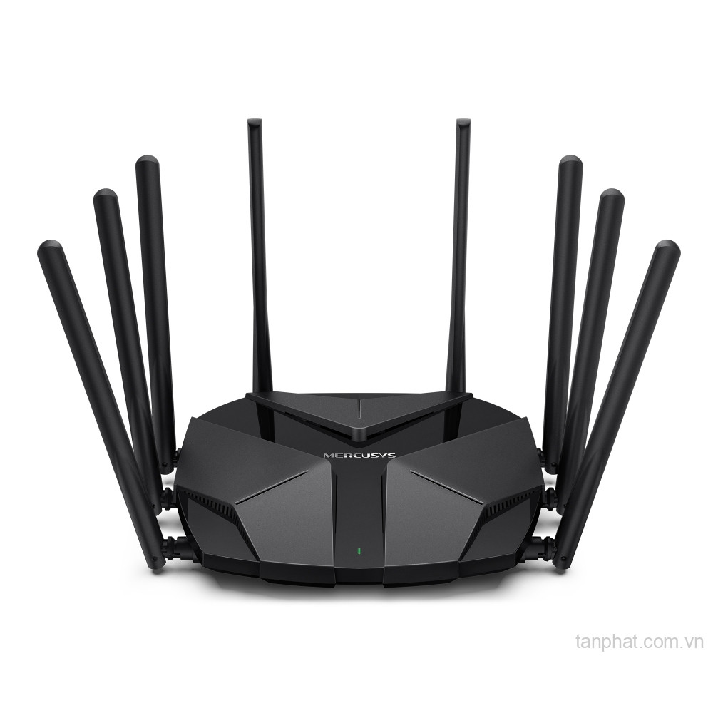 Bộ phát WiFi 6 Mercusys MR90X AX6000 dual-band, 1 cổng 2.5Gbps, 3 cổng Gigabit, 8 ăng-ten, EasyMesh