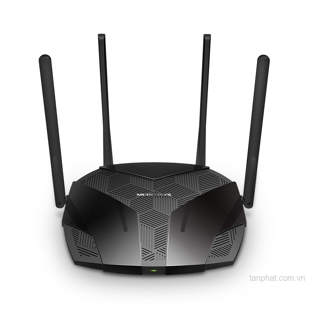 Bộ phát WiFi 6 Mercusys MR80X AX3000 dual-band, 4 cổng Gigabit, 4 ăng-ten, EasyMesh