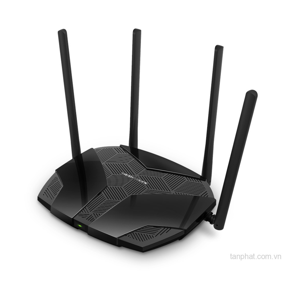 Bộ phát WiFi 6 Mercusys MR70X AX1800 dual-band, 4 cổng Gigabit, 4 ăng-ten