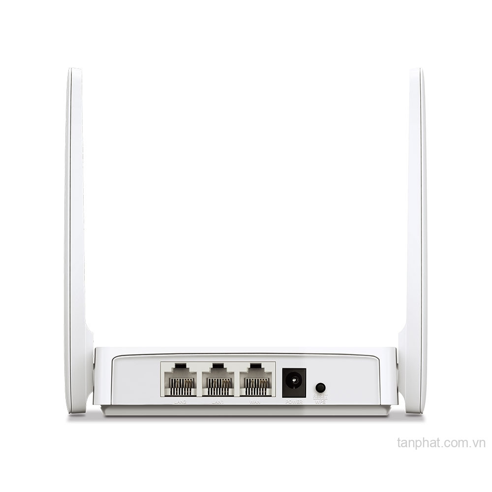 Bộ phát WiFi 5 Mercusys AC10 AC1200 dual-band, 3 cổng Fast Ethernet, 4 ăng-ten