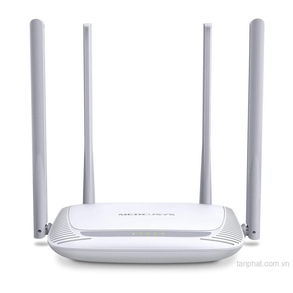 Bộ phát WiFi 4 Mercusys MW325R N300, 4 cổng Fast Ethernet, 4 ăng-ten 5dBi