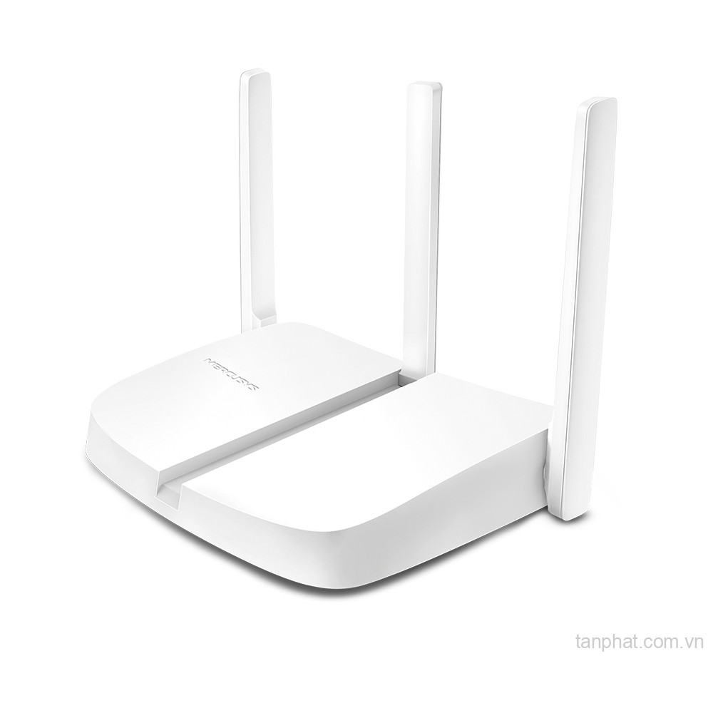 Bộ phát WiFi 4 Mercusys MW305R N300, 4 cổng Fast Ethernet, 3 ăng-ten 5dBi
