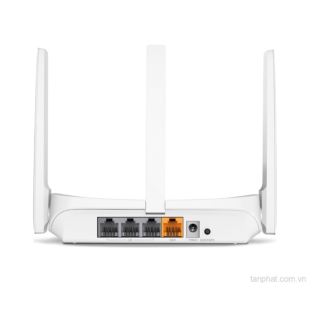 Bộ phát WiFi 4 Mercusys MW305R N300, 4 cổng Fast Ethernet, 3 ăng-ten 5dBi