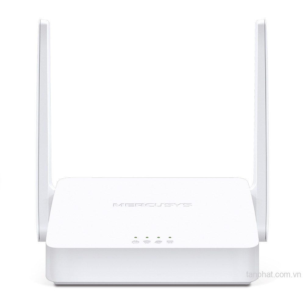Bộ phát WiFi 4 Mercusys MW302R N300, 3 cổng Fast Ethernet, 2 ăng-ten 5dBi