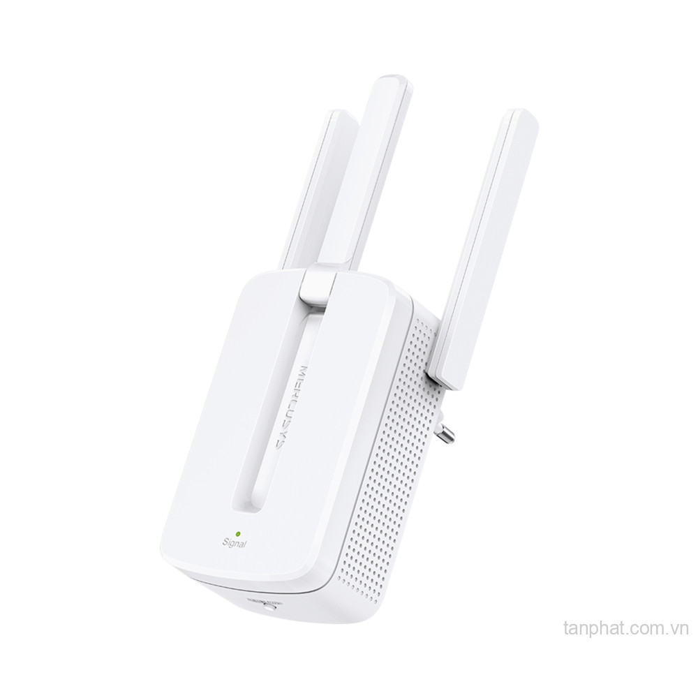 Bộ mở rộng sóng WiFi 4 Mercusys MW300RE N300, 3 ăng-ten, công nghệ MIMO